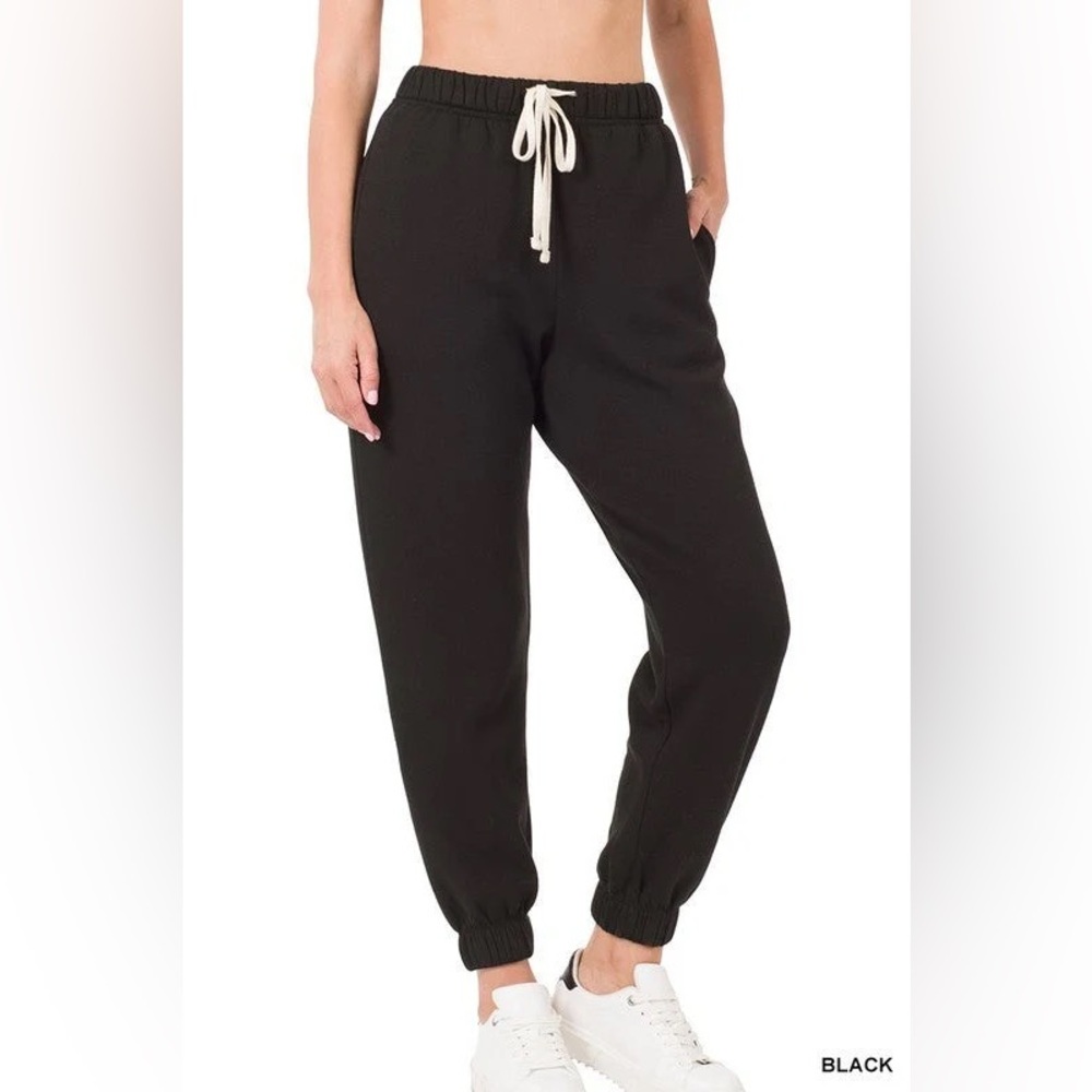 Black Soft Stretch Sweatpants